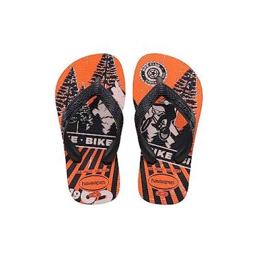 Imagem de Sandalias Havaianas Kids Athletic Havaianas Meninos Laranja Begonia 23/24