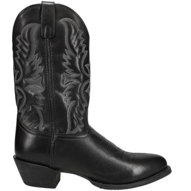 Imagem de Laredo Botas masculinas Birchwood bico redondo cano médio - preto, Preto, 11.5 Wide