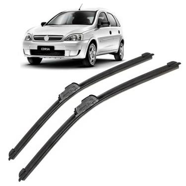 Imagem de Par de palhetas limpador de parabrisa dianteiro para Corsa NOVO e Montana 2002 a 2012