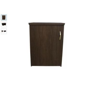 Imagem de Gabinete. mesa para maquinas Singer etc+4 Rodinhas- cor café - Megamak