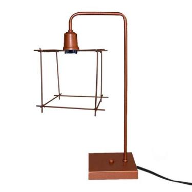 Imagem de Luminaria De Mesa Com Aramado Retro - Abajur - Cobre e Cobre - AMANDIN