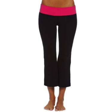Imagem de Beyond Yoga Capri Supplex de dois tons, preto/melancia, grande