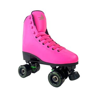 Imagem de Patins Atléticos Americanos - Famous NOT Rich Quad Roller Skate, Tamanho Feminino 8