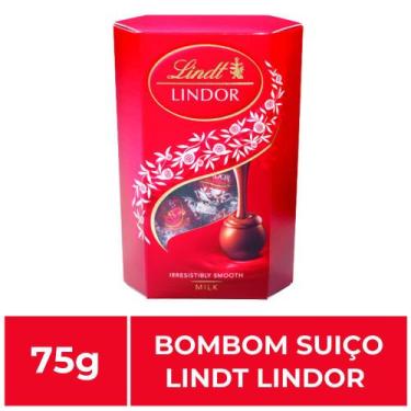 Imagem de 1 Caixa de 75g, Bombons de Chocolate Suiço, Lindt Lindor
