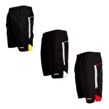 Imagem de Kit 3 Bermudas Tactel Masculina 3 Bolsos Elástico Nova7 - NoBrand, Sor
