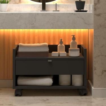 Imagem de Gabinete Banheiro Safira Preto - Mais de Casa