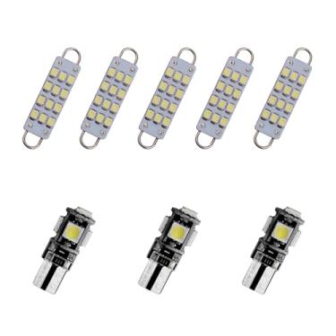 Imagem de 8X-SPEED 8 peças lâmpada LED interior 5050 chip para Chevrolet Corvette MK5 1997–2004 Feito leitura porta-luvas porta-malas espelho viseira de sol luz