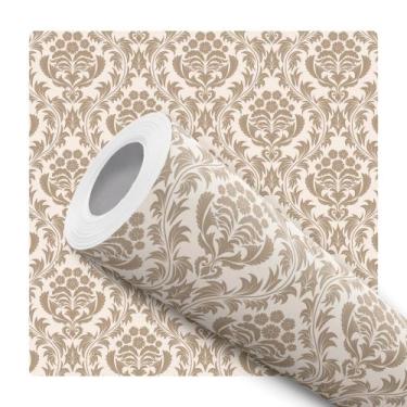 Imagem de Papel De Parede Adesivo Lavável Bebê Âncora Preto E Bege            - 