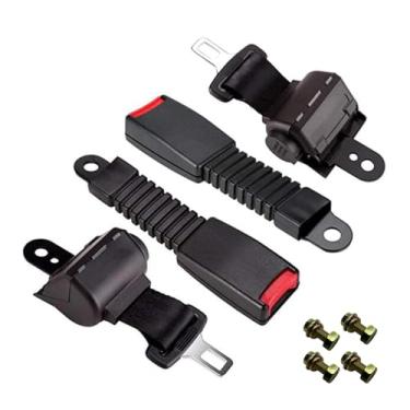 Imagem de AERANCE Cintos de segurança para carrinho de golfe 106,7 cm Cintos de segurança universais retráteis para Yamaha EZGO Club Car Golf Cart Go Kart, conjunto de 2