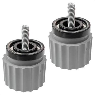 Imagem de Kit 2 Pé Nivelador Geladeira Electrolux DB44 IB45 IB45S