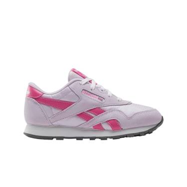 Imagem de Reebok Tênis infantil unissex clássico Step N' Flash 2.0 de renda elástica, Branco/Rosa Verdadeiro, 6.5 Infant
