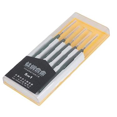 Imagem de Ferramenta de desmontagem de fiação, liga de aço de titânio, material plástico 5 peças (1 conjunto) cabo de carro soquete terminal plugue pino remoção manutenção de ferramentas de desmontagem kit de ferramentas de remoção de terminais automáticos