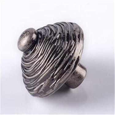 Imagem de Puxador em forma de flor retrô com furo único gaveta prata guarda-roupa sapato armário maçaneta puxadores móveis DIY puxadores 1 peça fangdanwang (cor: 8)