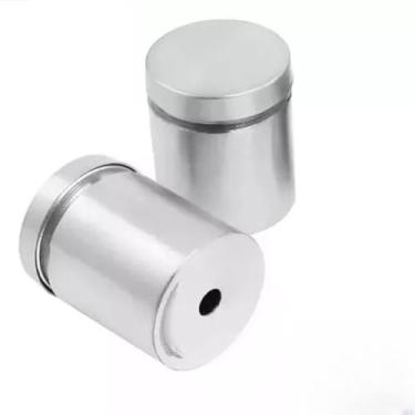 Imagem de Kit 4 Unidades Prolongador 25x25mm Inox Suporte Vidro Maeira Paineis Polido e Escovado