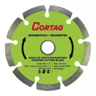 Imagem de Disco de Desbaste Diamantado Segmentado 180mm Cortag