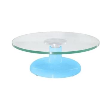 Imagem de Bailarina Giratória De Vidro Azul (suporta 90kgs) Resistente - Chicky 