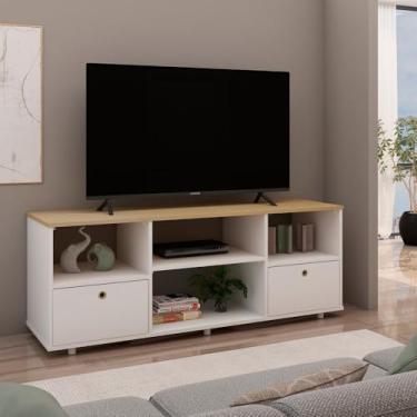 Imagem de Rack para TV Genialflex Branco Encaixe Sem Ferramentas