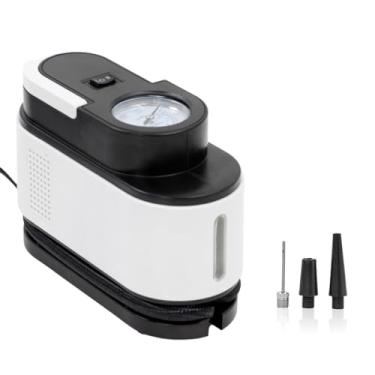 Imagem de Compressor de Ar Portátil 12V, 150 PSI, com Manômetro e Bicos para Pneus, Bolas e Boias, 35L/min