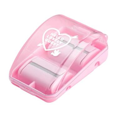 Imagem de predolo Mini borracha coletora de aparas de lápis, rolo de borracha, material de escritório escolar, acessório de mesa para meninos e meninas, desenho, Rosa