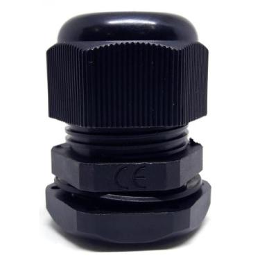 Imagem de Prensa Cabo Preto PG19 CNC - Nylon UL - 12-15mm - 5g