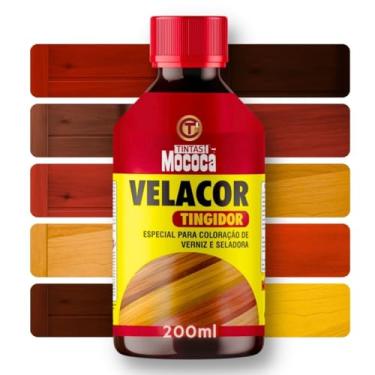 Imagem de Tingidor Especial Veladura Para Verniz e seladora Velacor Corante Maza Mococa 200ml - Escolha A Cor (CASTANHO)