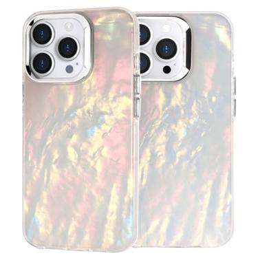 Imagem de GANGANPRO Capa com glitter compatível com iPhone 17 Air IMD não desbota a laser arco-íris elegante capa fina TPU bumper PC moldura de câmera galvanizada traseira 6,5 polegadas