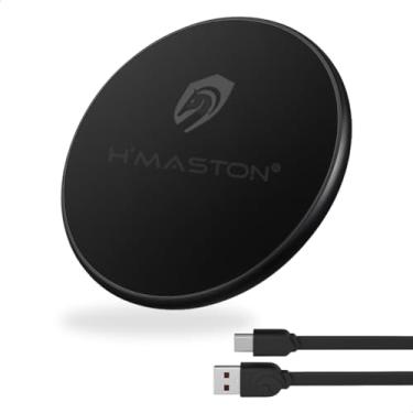 Imagem de Carregador sem fio por indução compatível com iPhone 16 15 14 13 12 11 Pro Max/Mini/Plus/XR/X/8, 15W Max Fast Wireless Pad Mat para Samsung Galaxy S23/S22/S21/S20/S10, Galaxy Buds