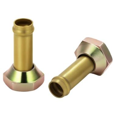 Imagem de Conector de tubo de óleo do refrigerador de transmissão compatível com Toyota Sequoia 4.7L 2001-2004, Tundra 4.7L 2004-2006, 2 acessórios de linha de resfriamento de radiador (rosca M14 x 1,5)