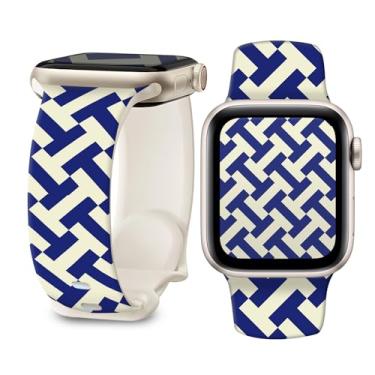 Imagem de Pulseira de relógio compatível com Apple Watch de 38 mm, 40 mm, 41 mm e 42 mm, pulseira de substituição com fecho clássico para Apple Watch séries SE11 10 9 8 7 6 5 4 3 2 1 Utral para mulheres (fonte