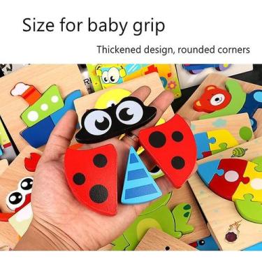 Imagem de Materiais Crianças Jigsaw Board Brinquedos de madeira educativos para 