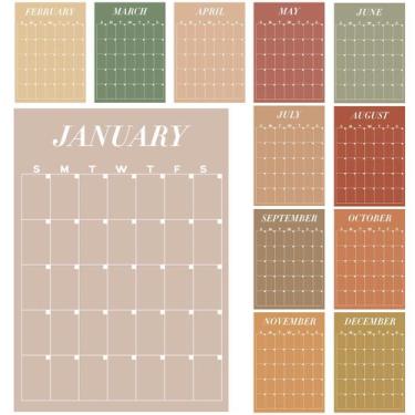 Imagem de Calendário de parede Fullhawl 2025-2026 Harvest 30x42cm reutilizável