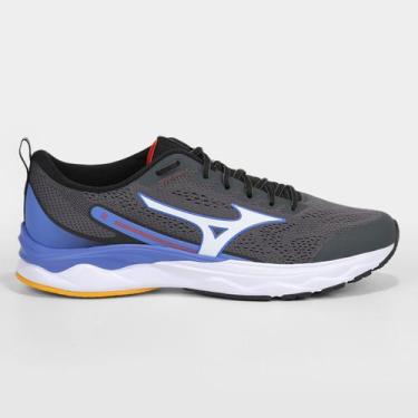 Imagem de Tênis Mizuno Wave Eagle, Chumbo, Azul, 43