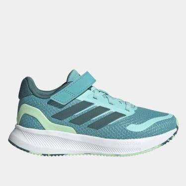 Imagem de Tênis Infantil Adidas Runfalcon, Azul, Verde, 29