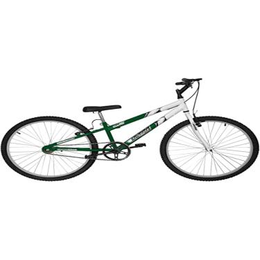 Imagem de Bicicleta de Passeio Ultra Bikes Esporte Bicolor Rebaixada Aro 26 Reforçada Freio V-Brake Sem Marcha Verde/Branco