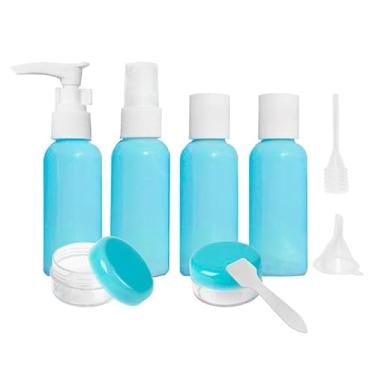 Imagem de Frascos Viagem Porta Shampoo Mini Pote Creme - Azul-celeste
