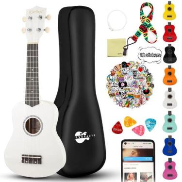 Imagem de Ukulele Everjoys Soprano de 21 polegadas para crianças e adultos com k