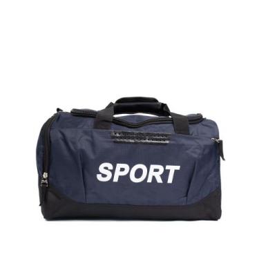 Imagem de Bolsa Unissex RDN Travel GymBag Sport Pequena Marinho/Branco, Único, M