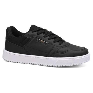 Imagem de Tenis Masculino Rayon Sola Alta Preto Leve e Moderno Casual, Preto, 43