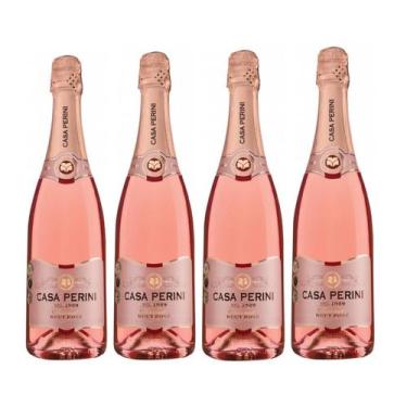 Imagem de Espumante Brut Rose Charmat Casa Perini 750ml Caixa c/ 4un