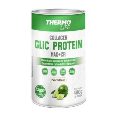 Imagem de Collagen Glic Protein 480g - Limão - Thermo Life