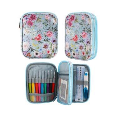 Imagem de Bolsa Organizadora Para Agulhas De Crochê E Tricô, Kit De Acessórios D