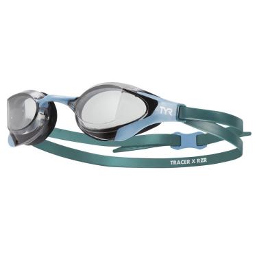 Imagem de Óculos de Natação TYR Tracer-X RZR Racing Verde Lente Fumê