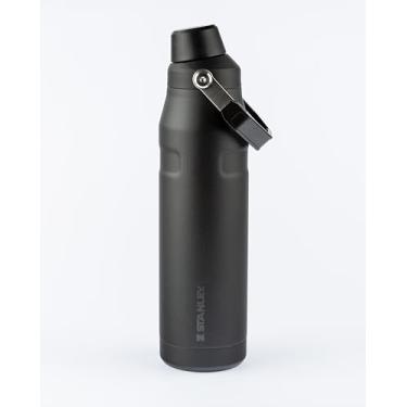 Imagem de Stanley - Garrafa isolada Iceflow FastFlow para bebidas quentes, frias e geladas, para beber com uma só mão, resistente a fugas, 1.1L, Black