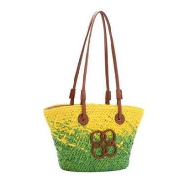 Imagem de Bolsa de Praia Chenson Sacola Palha Pequena Feminina-Feminino