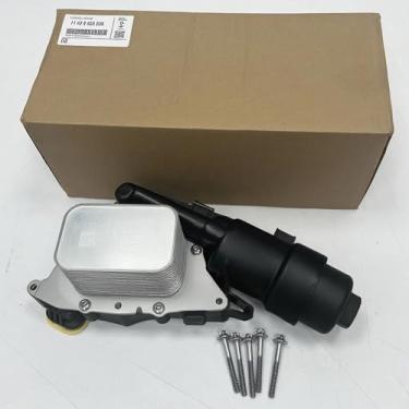 Imagem de Filtro refrigerador de óleo de alumínio (genuíno) compatível com BMW i8 X1 X2 Mini, OEM 11428585235, 11428511391, 11428590022 (o vendedor cobre taxas de importação)