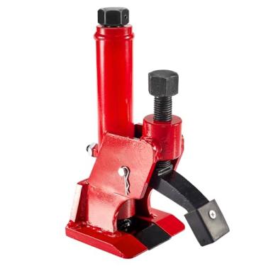 Imagem de CarBole Disjuntor manual de contas de pneu, ferramenta de troca de pneus de 96.5 cm-106.7 cm para tratores, caminhões, carros, ATVs, UTVs, veículos pesados (vermelho com almofada de borracha)