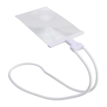 Imagem de TOPINCN Lupa Mãos Livres Com Luz para Trabalho Próximo Lupa de Ampliação 4X para Uso No Pescoço, de Página de Pescoço de Ganso Com Suporte, ótima para Leitura, Costura, Inspeção (Branco)