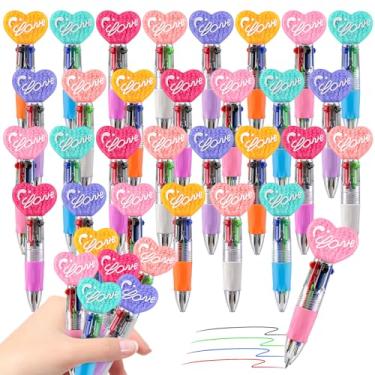 Imagem de CZWZ 30 minicanetas multicoloridas em uma, 4 em 1, lindas canetas para crianças, canetas esferográficas para aniversários e festas infantis, canetas divertidas para presentes de tinta sortidas Kawaii