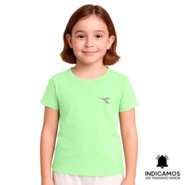 Imagem de Camiseta Diadora Small Logo Juvenil Menina - Verde Claro 12, Verde cla