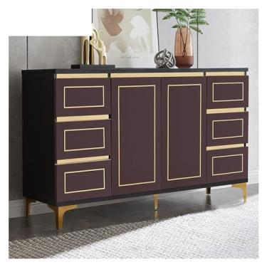 Imagem de Armário buffet moderno minimalista armário de armazenamento de cozinha armário de vinho armário de chá restaurante aparador armário de armazenamento aparador (150 * 40 * 85 cm)